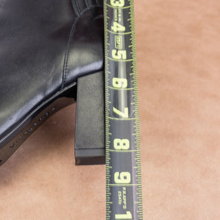 Aquatalia Women Black Leather Front Zip Fashion Dress Pointy toe Boots sz 6.5