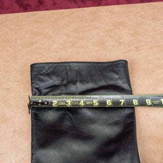 Stuart Weitzman Women Bethany Black Leather Square Toe Zip Fashion Boots sz 11