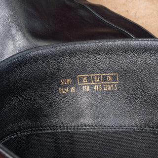 Stuart Weitzman Women Bethany Black Leather Square Toe Zip Fashion Boots sz 11