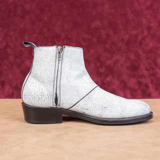 Milwaukee 1000 Mile Men White Distress Leather Welt Construction Ankle Boots 9