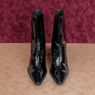 Jeffrey Campbell Siren Y2K Patent Leather Pointy Toe Fashion Boots Sz 9.5