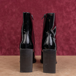 Jeffrey Campbell Siren Y2K Patent Leather Pointy Toe Fashion Boots Sz 9.5