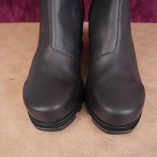 Sorel Women Joan Of Artic Wedge III Waterproof Brown leather Boots sz 9