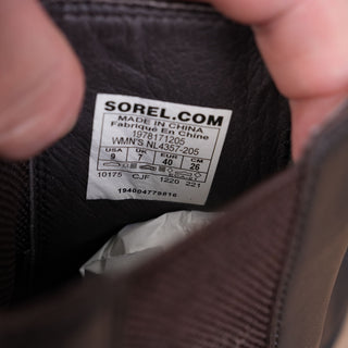 Sorel Women Joan Of Artic Wedge III Waterproof Brown leather Boots sz 9