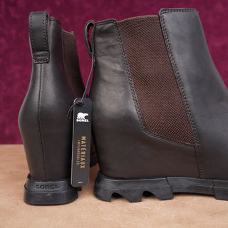 Sorel Women Joan Of Artic Wedge III Waterproof Brown leather Boots sz 9