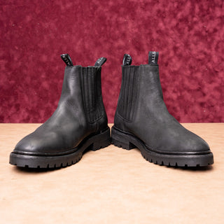 AllSaints Men Nobel Two Chelsea Black Leather Chelsea Ankle boots sz 8US EUR41