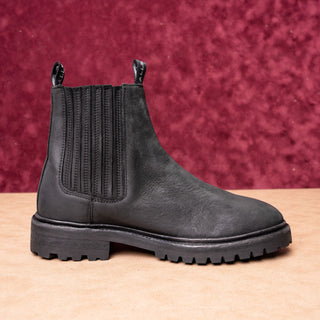 AllSaints Men Nobel Two Chelsea Black Leather Chelsea Ankle boots sz 8US EUR41