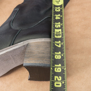 Free People Women Essential Blue Grey Leather Western Knee Boots 9.5US EUR39.5
