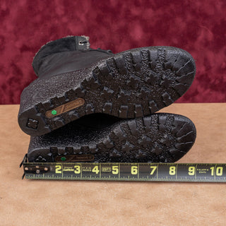 Timberland Women Amston Earthkeepers Black Nubuck Wedge Lined Boots sz 6.5