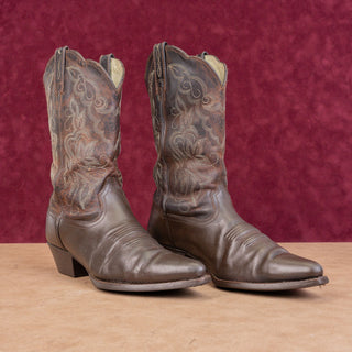Ariat Women Heritage Brown Leather Western Cowboy Mid Calf Boots sz 7