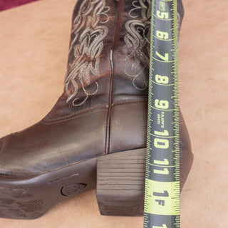Ariat Women Heritage Brown Leather Western Cowboy Mid Calf Boots sz 7