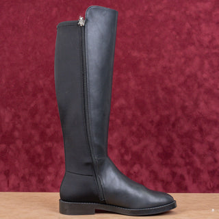 Aerosoles Women Trapani Black Fabric Comfortable Zip Riding Knee Boots sz 7