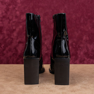 Jeffrey Campbell Siren Y2K Patent Leather Pointy Toe Fashion Boots Sz 8.5