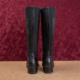 Born Women Gabriella Farm Black Leather Urban Riding Western Knee Boots size 7.5