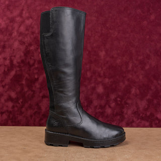 Born Women Gabriella Farm Black Leather Urban Riding Western Knee Boots size 7.5