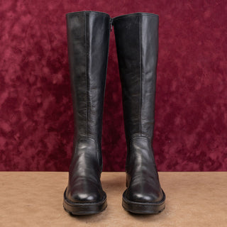 Born Women Gabriella Farm Black Leather Urban Riding Western Knee Boots size 7.5