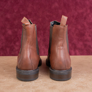 Vagabond Women Brown Leather Slip-on Ankle Fashion Chelsea Boots Sz 9US EUR39
