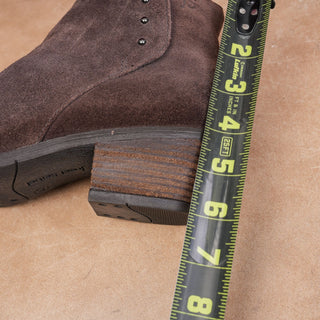 Josef Seibel Women Daphne Brown Western Suede Zip Stud Boots sz 9-9.5US EUR40