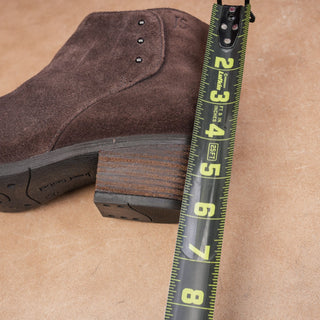 Josef Seibel Women Daphne Brown Western Suede Zip Stud Boots sz 9-9.5US EUR40