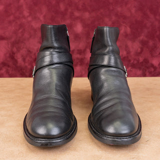 Aquatalia Women Bree Black Weatherproof Leather Dressy Office Boots Size 7.5