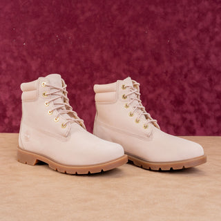 Timberland Women Rugby Light Pink Linden Woods 6inch Waterproof Boots sz 7.5