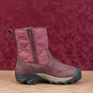 Keen Women Betty Burgundy leather Zip Waterproof Winter Boots sz 6