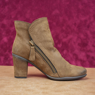Bueno Women Yountville Green Double Moto Zip Leather Ankle Boots 7US EUR37