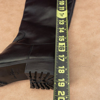 Sam Edelman Wmn Drina Black Leather Fashion Equestrian Riding Knee Boots sz 6.5M