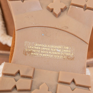 Steve Madden Women Leopold Fleece Lined Brown Suede Chelsea Ankle Boots sz 10