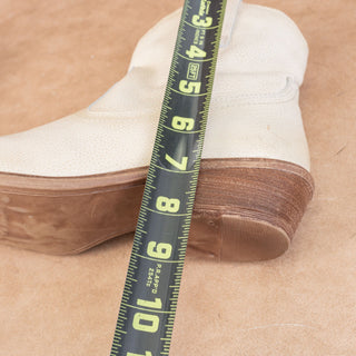 Miz Mooz Women Carlitos Western Cowboy Zip Pull Linen Leather Boots 8.5US EUR39