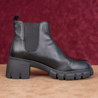 Steve Madden Women Howler Faux Leather Festival Party Chelsea Lug Boots sz 10