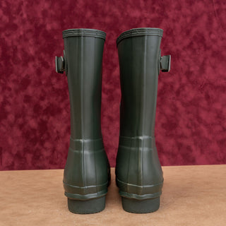 Hunter Men Original Short Green Farm Wellies Rubber Rain Boots 11US EUR44