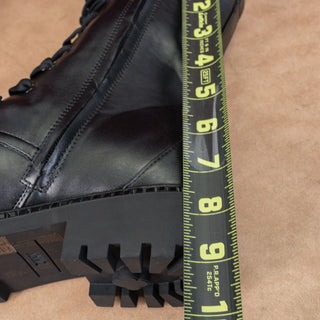 DKNY Women Romilly Vegan Leather Lace-up Zip Ankle Combat Boots sz 11