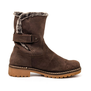 Pajar Canada Women Faux Shearling Brown Leather Snow Winter Boots 9-9.5US EUR40