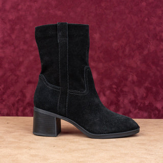 Steve Madden Women Romney Black Leather Western Festival Pull On Boots sz 8.5