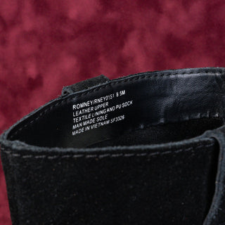 Steve Madden Women Romney Black Leather Western Festival Pull On Boots sz 8.5