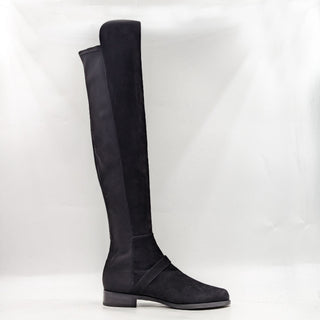 Stuart Weitzman Women Stella 5050 Black Suede Over The Knee Buckle Boots size 9