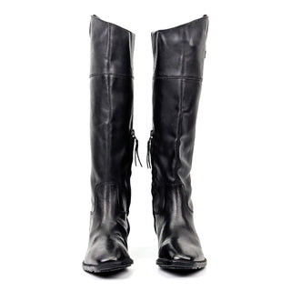 Sam Edelman Women Drina Black Leather Equestrian Riding Tall Boots size 7