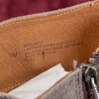 Sofft Women Sharnell Low Distress Grey Suede Back Lace-up Mid Calf boots sz 7