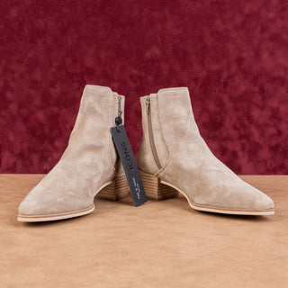 rag&bone Women Icons Taupe Suede Western Zip Ankle Boots sz 7US EUR 37.5