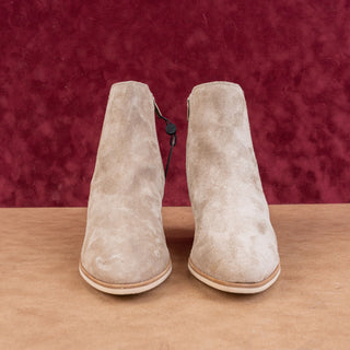 rag&bone Women Icons Taupe Suede Western Zip Ankle Boots sz 7US EUR 37.5