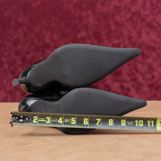 Jeffrey Campbell Women Darling Party Pointy Toe Black Leather Boots sz 11