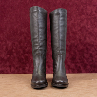 La Canadienne Women Bingo Brown Leather Waterproof Riding Slip Knee Boots sz 5