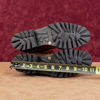 Paul Green Women Newbury Brown Grain Nubuck Combat Boots sz 10US Austrian 7.5