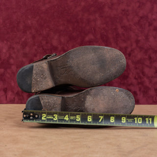 Frye Women Phillip Dark Brown Leather Wide Calf Zip Equestrian Riding Boots 6.5