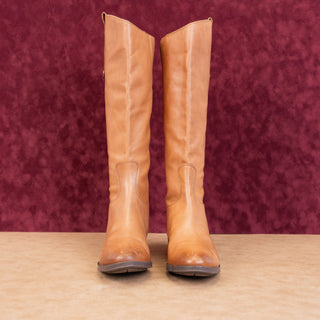 Sam Edelman Women Penny Riding Equestrian Tall Tan Leather Boots size 10