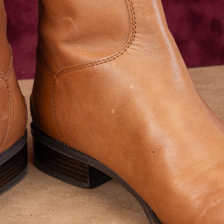 Sam Edelman Women Penny Riding Equestrian Tall Tan Leather Boots size 10