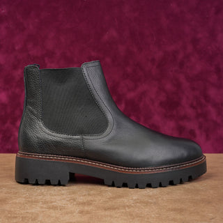 Caslon Women Miller Black Leather Water Resistant Chelsea Boots Sz 13