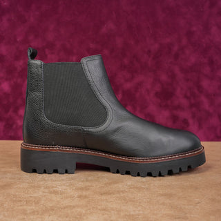 Caslon Women Miller Black Leather Water Resistant Chelsea Boots Sz 13