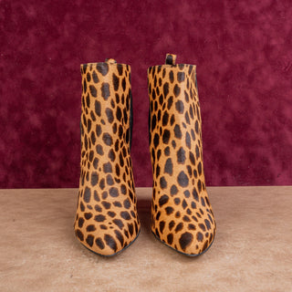 Vince Camuto Women Cheeta Heel Slip-on Party Pointy Toe Ankle Boots sz 8.5